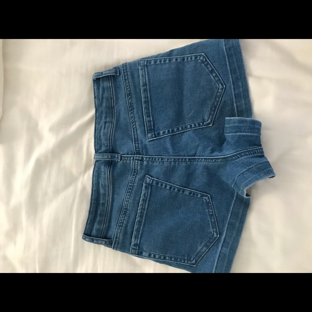 High Rise Jean Shorts - Picture 4 of 5